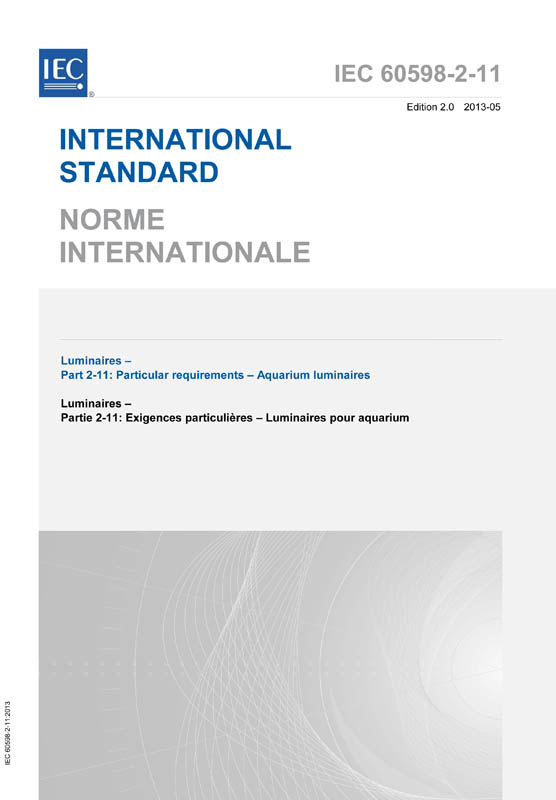 Cover IEC 60598-2-11:2013